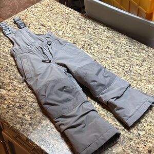 Lands' End Kids Gray is Grow-A-Longs  Snow Ski Overalls